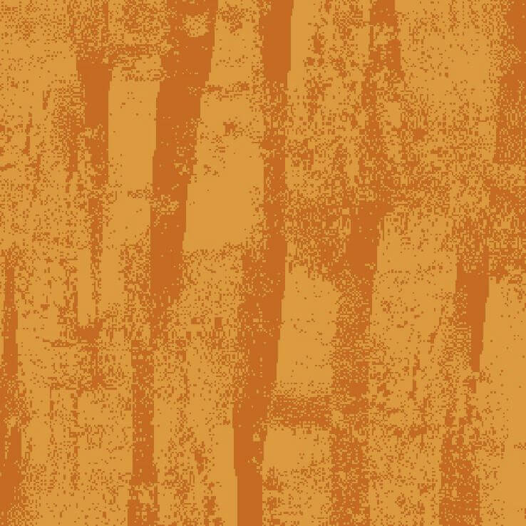 Ковролин Carus коллекция Blossom and Spring цвет оранжево-желтый рисунок пиксели ворс короткий