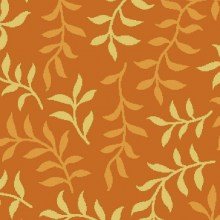 Ковролин Carus коллекция Blossom and Spring цвет оранжевый растительный узор ворс короткий